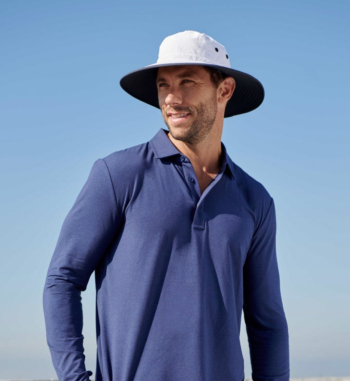 Men wearing a Solbari UPF 50+ Sun Hat