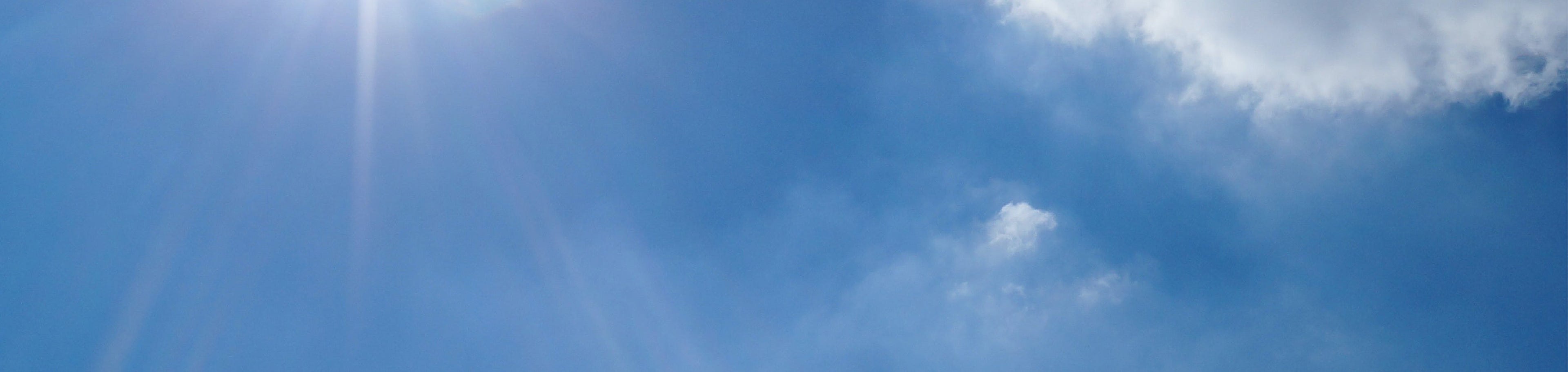 Clouds in front of blue sky